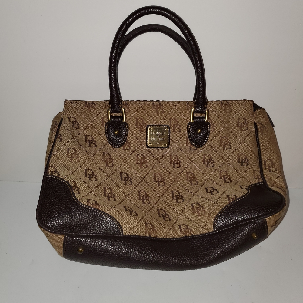 Dooney & Bourke Brown and Tan Satchel